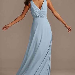 Dusty Blue David’s Bridal Daydream line